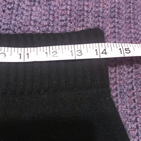 Vintage Neiman Marcus black cashmere skirt sz L - Picture 4 of 6